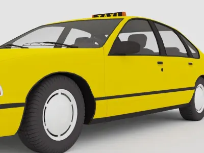 Taxi 3D Model 3D model
