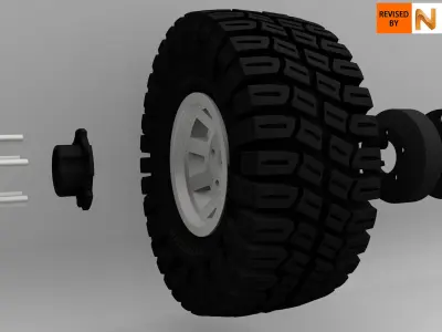 RC Wheel and Tire 3D print model