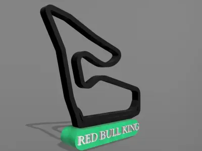 F1 Red Bull Racing Track Decor STL File Autodesk Fusion 360 3D print model
