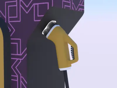 EV chargers PBR II 3D Model Pack