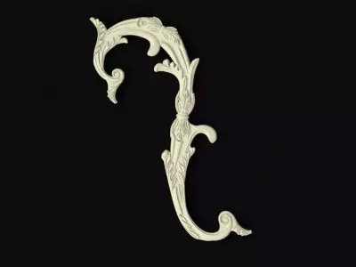 Central decor ornament for furniture 3D model 176