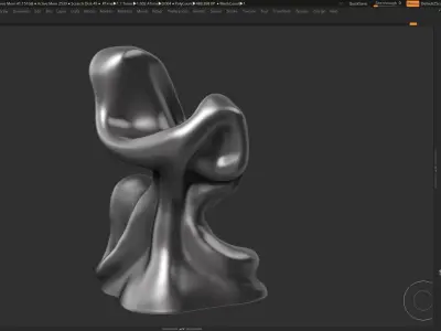 Modern Abstract Decorative sculpture 3d print model 47 3D print model