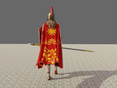 Spartan Warrior and Commoner - 3D Game ready character 3D Model Collection
