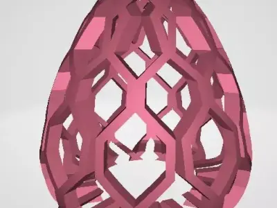Egg Shaped Lamp housing Free 3D print model