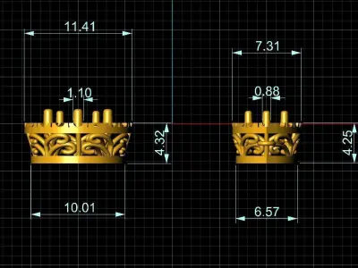 Earrings pear cut diamonds  3D print model