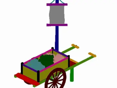 Game Vegetables - Small Traders 3D model