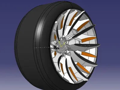 Wheel 18 inch 3D model