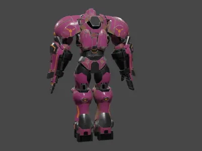 3D Model Mech Monster Suit Free low-poly 3D model