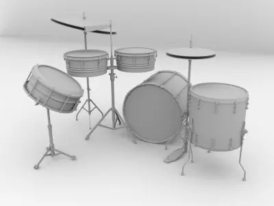 Drum Kit 3D model