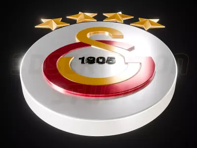 Galatasaray logos- Cinematic- Printable 3D model