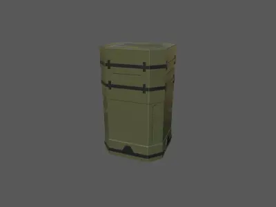 Sci-fi container Free low-poly 3D model