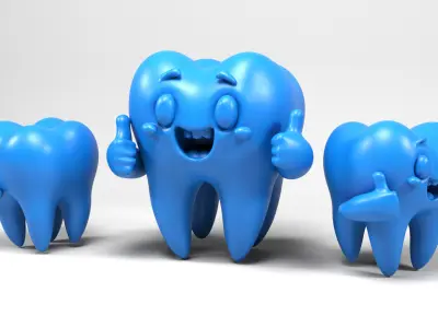 Funny tooth 3D print model