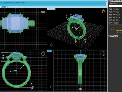 Solid Love Woman Wedding Ring  3D print model