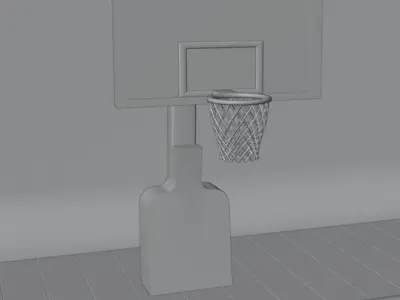 basketball court Low-poly 3D model get