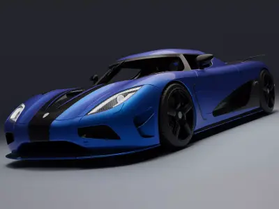 Koenigsegg Agera R Low-poly 3D model