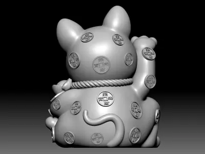 Fortune Cat 3D model