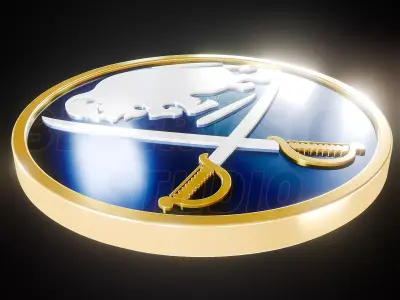 Buffalo Sabers logo - Cinematic - 3D print 3D model