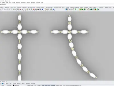 JEWEL CROSS 3D print model