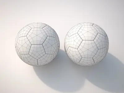 Soccerball two soccer balls 3D model