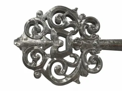 Ornamental key 3 3D model
