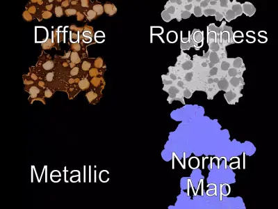 Rock Terrain Spherical model pack Texture