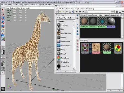 giraffe Low-poly 3D model