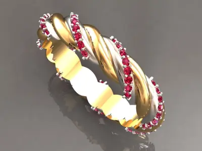 Twist ring 3D print model purchase