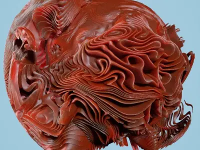 12 Folding Spheres 3D print model