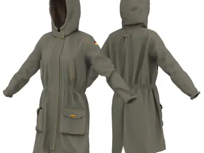 TRENCH PARKA 3D model
