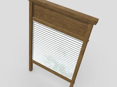 Washboard Low-poly 3D model