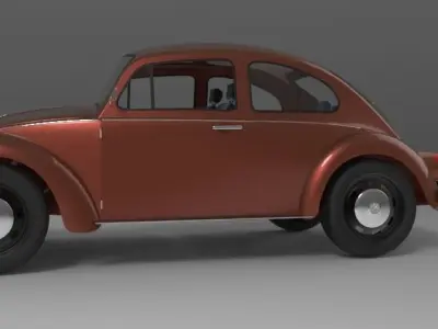 Beetle volkswagen - volkswagen 3D model
