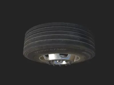 Truck Wheel Low-poly 3D model by Dannou from CGTrader