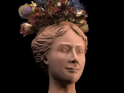 face vase decoration 3 3D model