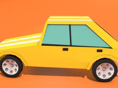 Darshia Car Low-poly 3D model