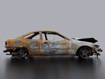 Burnt Car 3D model