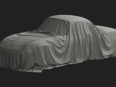 Retro Car Cover 02 3D model