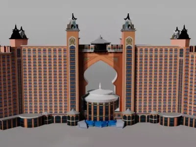 Atlantis The Palm Dubai 3D model