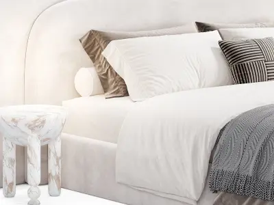 Gaspra Modern Bed 3D model