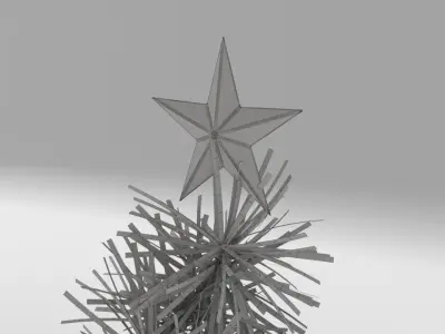 Tinsel Christmas Tree 3D model