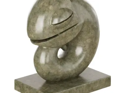 Decorative sculpture Chameleon 3D model