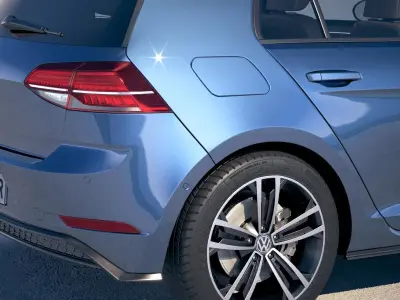 Volkswagen Golf GTD 2017 3D model