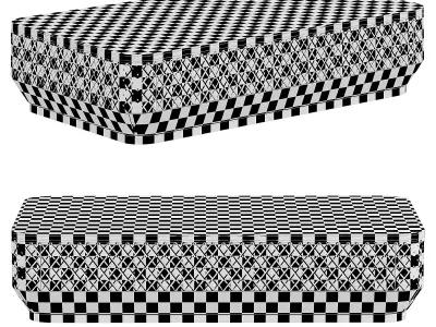 Botega Gold Center Table by Elve luxury 3D model