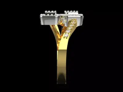 Luxury Womens stl 3dm Ring Jeweler jr00228 3D print model