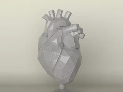 Minimalist Decorative Heart  3D Model for Printing 3D print model