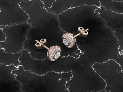 Jewelry Earring 3D print model buy