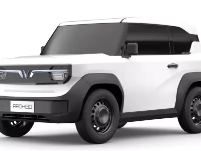 Vinfast VF3 2025 Low-poly 3D model