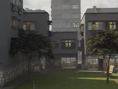 Large Urban City 3D model