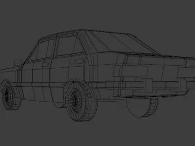 Chevrolet Chevette Low-poly 3D model