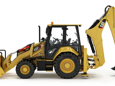 Backhoe Loader 3D model