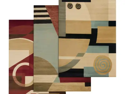 Rug Set 403 3D model